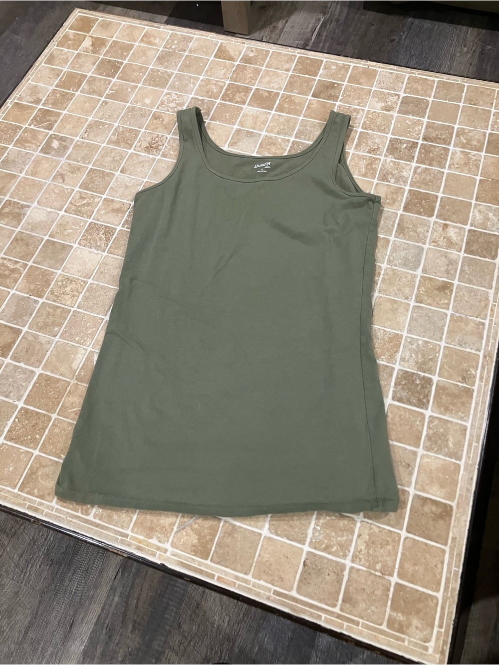 Duluth Trading Olive Green Tank Top